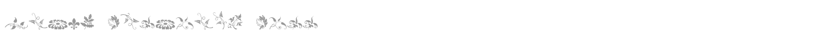 Rough Fleurons font preview